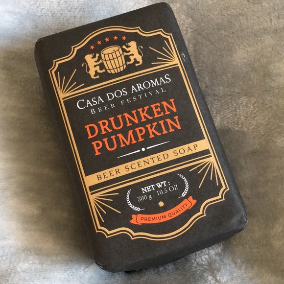 Drunken Pumpkin Beer Scented Soap Casa Dos Aromas 10.50oz Large Bar NWT Portugal - Picture 10 of 11